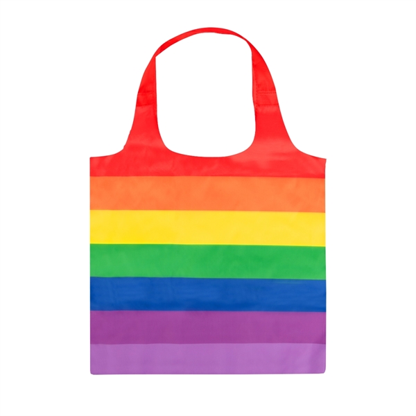 14.5" x 16" rainbow colored tote bag with 18" handles.... from ASI 61125 Hit Promotional Products / Hit®