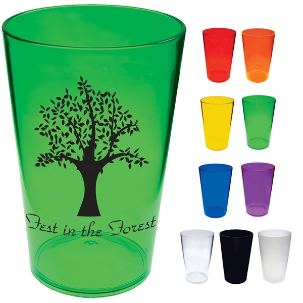 16 oz. Heavy Styrene Plastic Tumbler.  USA made, available in... from ASI 61952 Howw Mfg Co Inc / Howw USA
