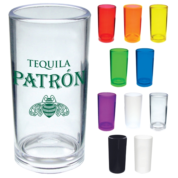 1.5 oz. Colored Plastic Shooter Shot Glass, USA made of rugged... from ASI 61952 Howw Mfg Co Inc / Howw USA