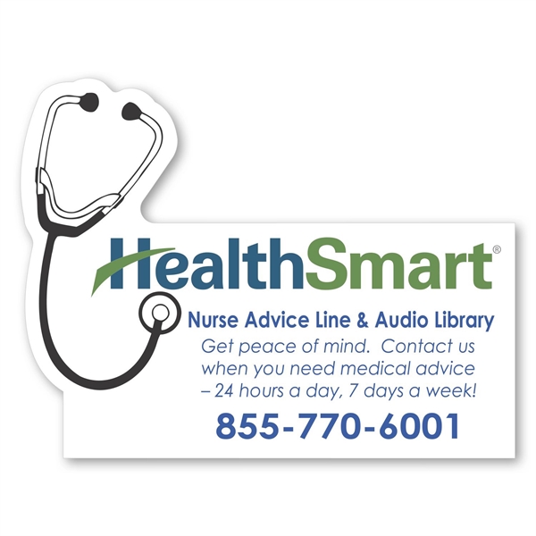 2 1/2" x 3 1/4" magnetic business card with stethoscope in... from ASI 68507 The Magnet Group / Magnet LLC™
