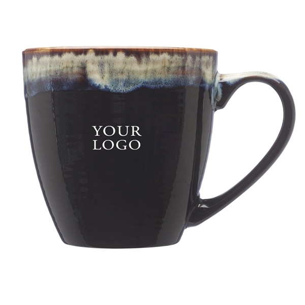 Color drip ceramic mug, 17 oz. capacity with 1c1p silkscreen imprint... from ASI 37218 Athena Promo (tm)