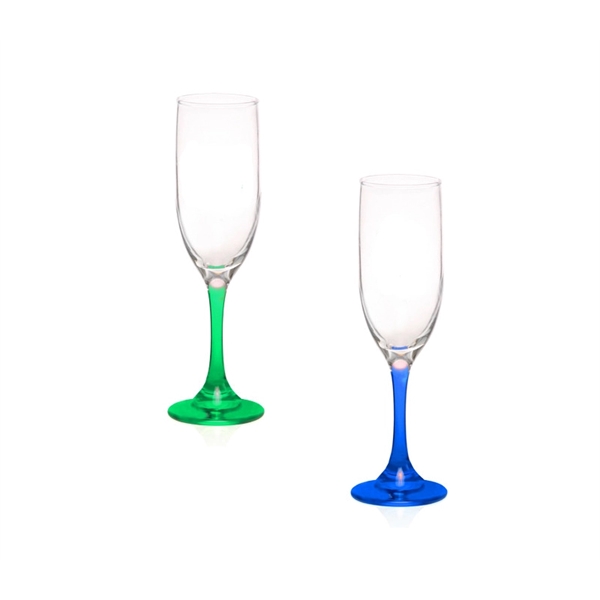 6.25 oz. Champagne flute glass plus free 1 color silkscreen imprint... from ASI 37218 Athena Promo (tm)