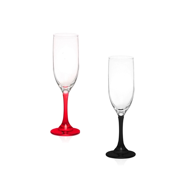 6.25 oz. Champagne flute glass plus free 1 color silkscreen imprint... from ASI 37218 Athena Promo (tm)