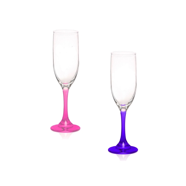 6.25 oz. Champagne flute glass plus free 1 color silkscreen imprint... from ASI 37218 Athena Promo (tm)