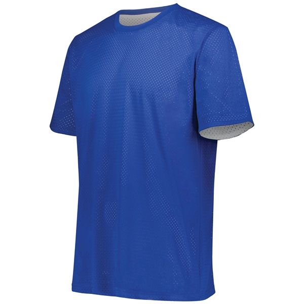 Dominate the field in the Youth Short Sleeve Mesh Reversible Jersey.... from ASI 37461 Augusta Sportswear