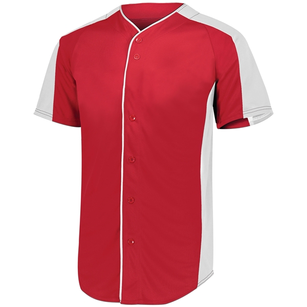 Full-Button Baseball Jersey.... from ASI 37461 Augusta Sportswear