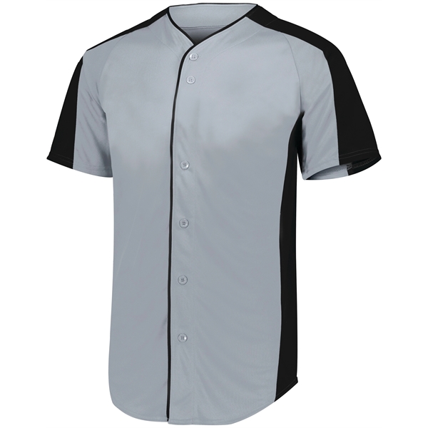 Youth Full-Button Baseball Jersey. 100% polyester propelit micro mesh wicking knit.... from ASI 37461 Augusta Sportswear