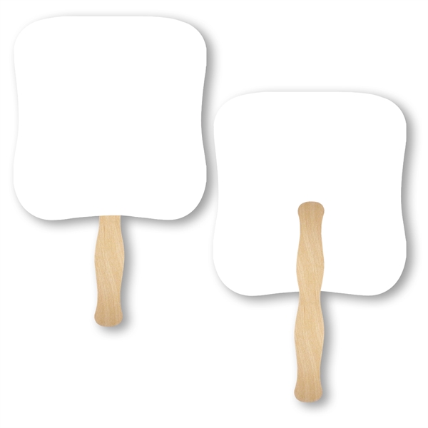 Stock shape Palm hand fan with wood handle ( wood stick)... from ASI 93520 Ventura Inc