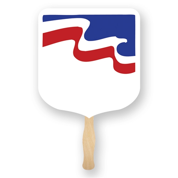 Stock shape Elect hand fan with wood handle ( wood stick)... from ASI 93520 Ventura Inc
