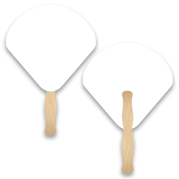 Stock shape Shell hand fan with wood handle ( wood stick)... from ASI 93520 Ventura Inc
