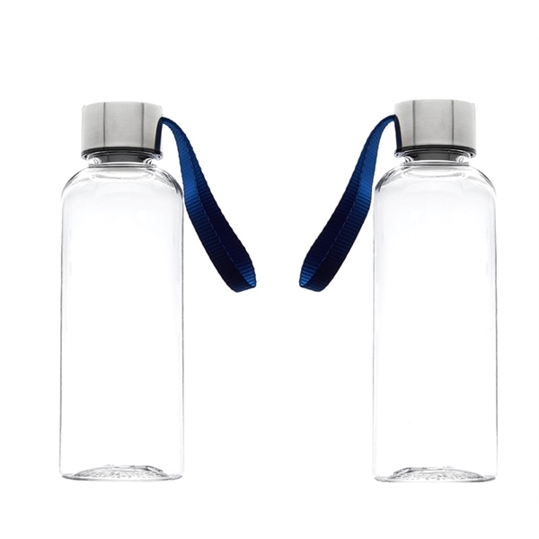 Plastic water bottle with strap,17 oz. capacity with 1 color silkscreen... from ASI 37218 Athena Promo (tm)