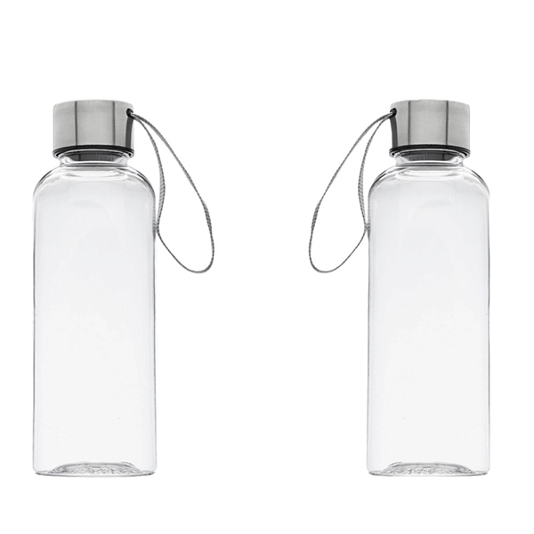Plastic water bottle with strap,17 oz. capacity with 1 color silkscreen... from ASI 37218 Athena Promo (tm)