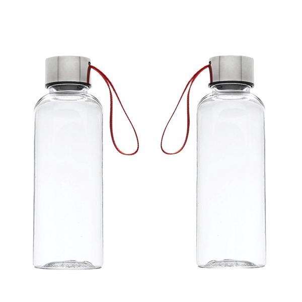 Plastic water bottle with strap,17 oz. capacity with 1 color silkscreen... from ASI 37218 Athena Promo (tm)