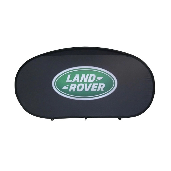 Horizontal 2-Sided Pop Out Banner. Full-color dye-sublimation printing.... from ASI 49891 Discount Marketing Products / Discount Marketing Products