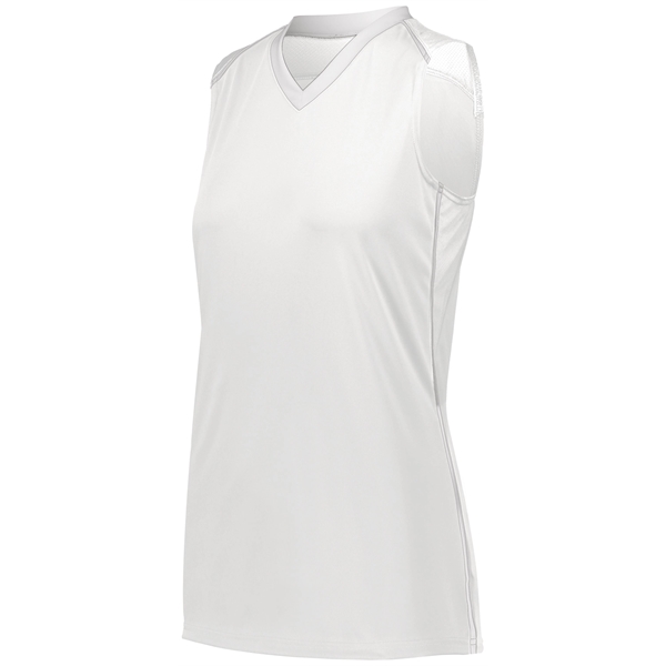 Force the opposition out in the Ladies Rover Jersey. 100% polyester... from ASI 37461 Augusta Sportswear