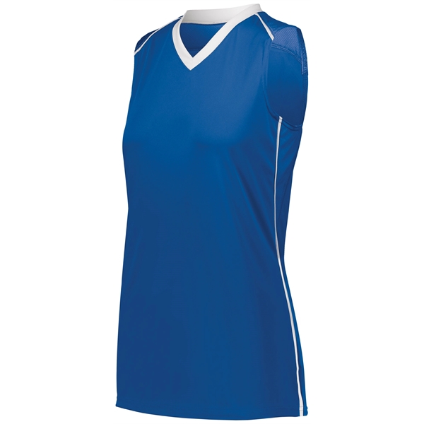 Force the opposition out in the Ladies Rover Jersey. 100% polyester... from ASI 37461 Augusta Sportswear