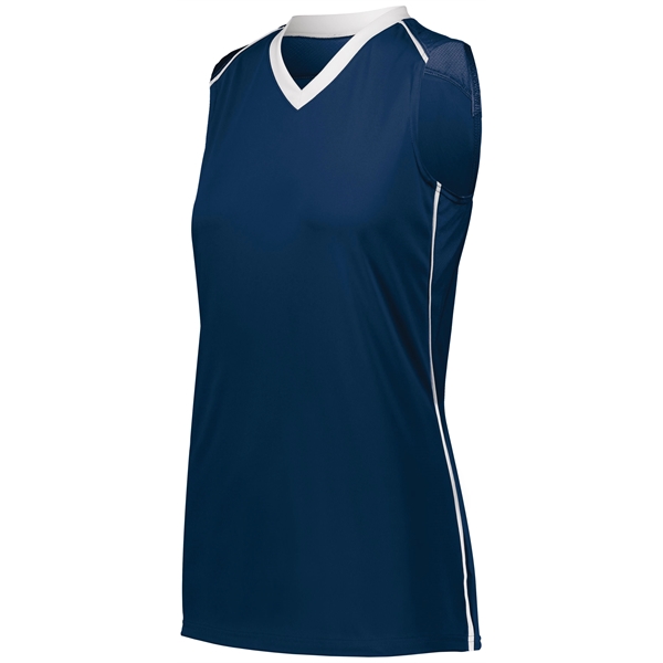 Force the opposition out in the Ladies Rover Jersey. 100% polyester... from ASI 37461 Augusta Sportswear