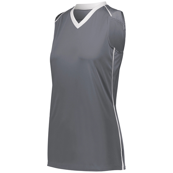 Force the opposition out in the Ladies Rover Jersey. 100% polyester... from ASI 37461 Augusta Sportswear