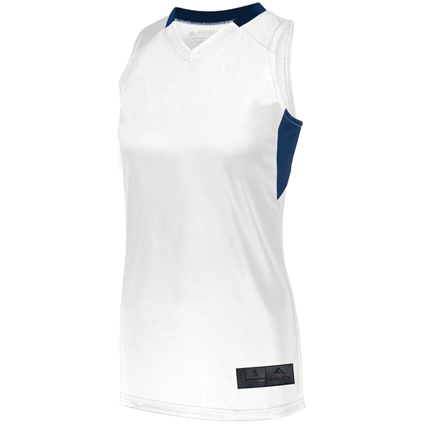 Ladies' basketball jersey with Micro-Interlock contrasting inserts.... from ASI 37461 Augusta Sportswear / Holloway®