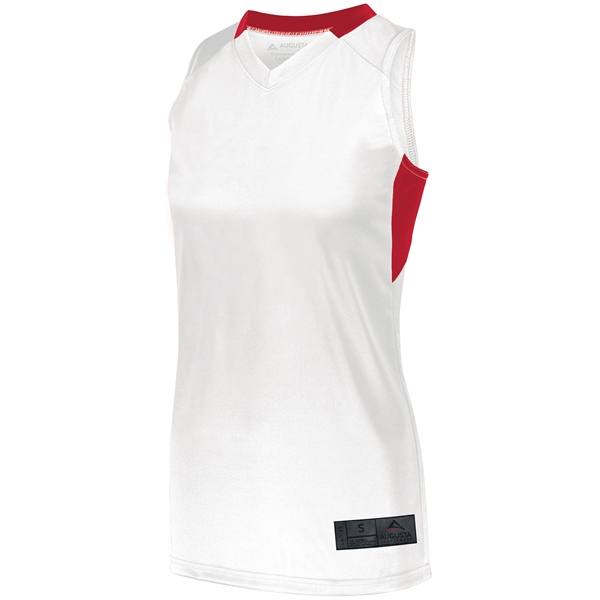 Ladies' basketball jersey with Micro-Interlock contrasting inserts.... from ASI 37461 Augusta Sportswear / Holloway®
