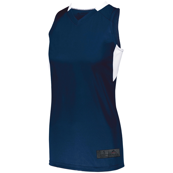 Ladies' basketball jersey with Micro-Interlock contrasting inserts.... from ASI 37461 Augusta Sportswear / Holloway®