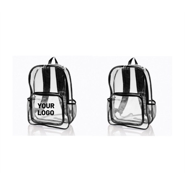 Clear PVC Transparent Backpack plus 1 color silkscreen imprint on 1... from ASI 37218 Athena Promo (tm)