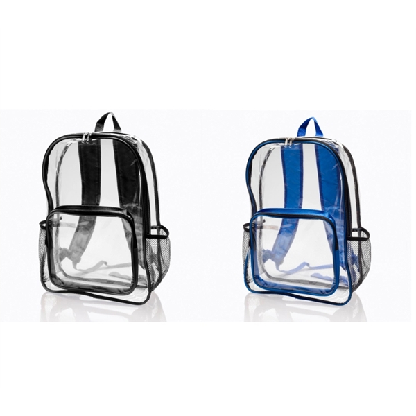 Clear PVC Transparent Backpack plus 1 color silkscreen imprint on 1... from ASI 37218 Athena Promo (tm)