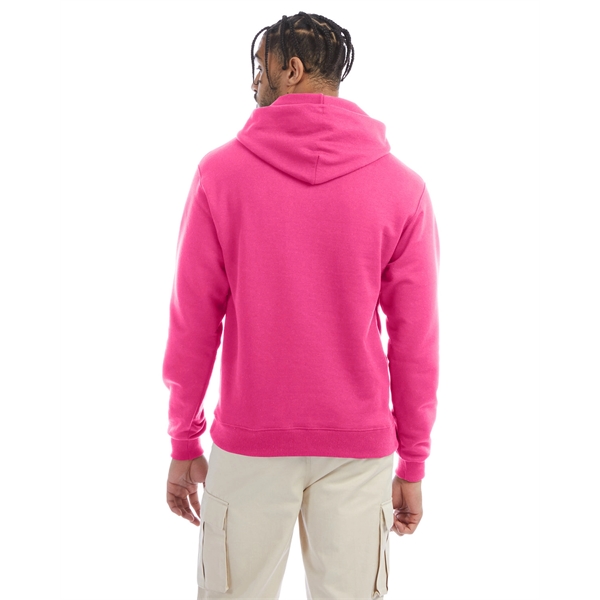 Moisture-wicking pullover hoodie with two-ply hood, dyed-to-match drawcord, and front pouch... from ASI 34063 alphabroder