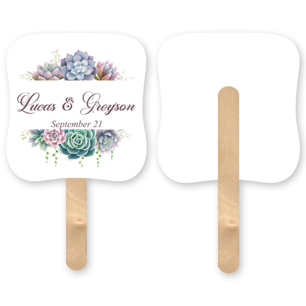 Full color digital palm shape mini hand fan 1 Sided Imprint.... from ASI 93520 Ventura Inc