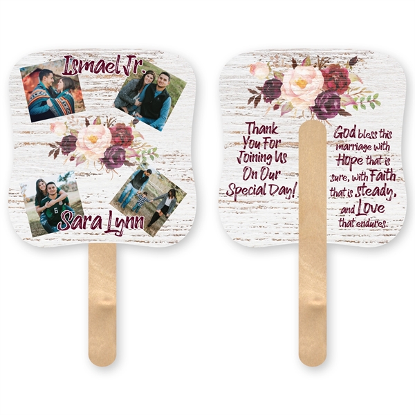 Full color digital palm shape mini hand fan 2 Sided Imprint.... from ASI 93520 Ventura Inc
