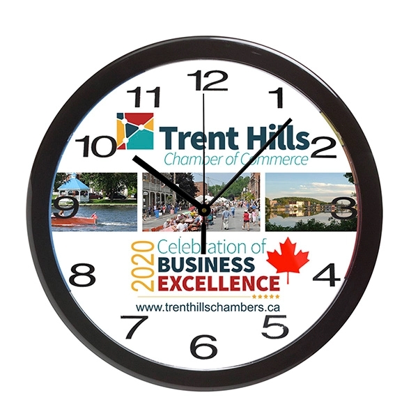 12" wall clock with customization.... from ASI 62660 Innovation Line