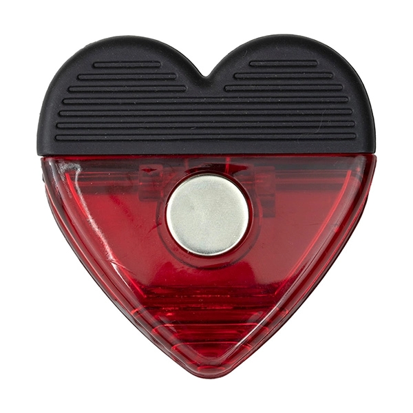2 3/4" x 2 3/4" plastic heart-shaped magnetic memo clip with... from ASI 62660 Innovation Line