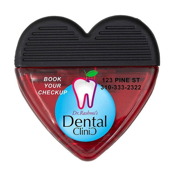 2 3/4" x 2 3/4" plastic heart-shaped magnetic memo clip with... from ASI 62660 Innovation Line