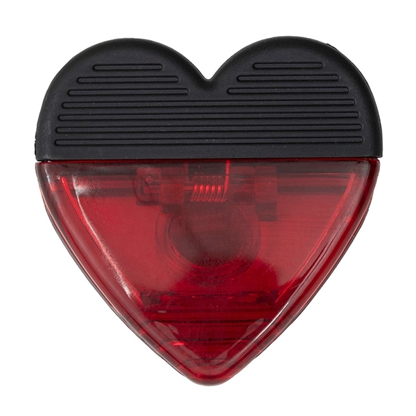 2 3/4" x 2 3/4" plastic heart-shaped magnetic memo clip with... from ASI 62660 Innovation Line