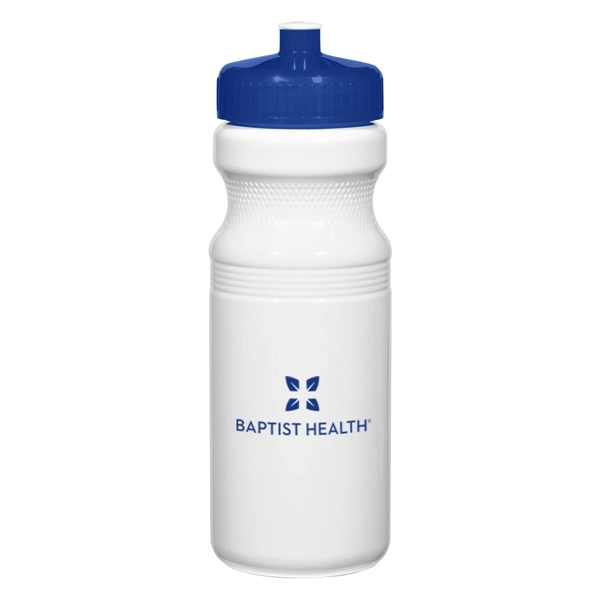 24 Oz. Poly-Clear Fitness Bottle. White and Translucent: Made With PET... from ASI 61125 Hit Promotional Products / Hit®