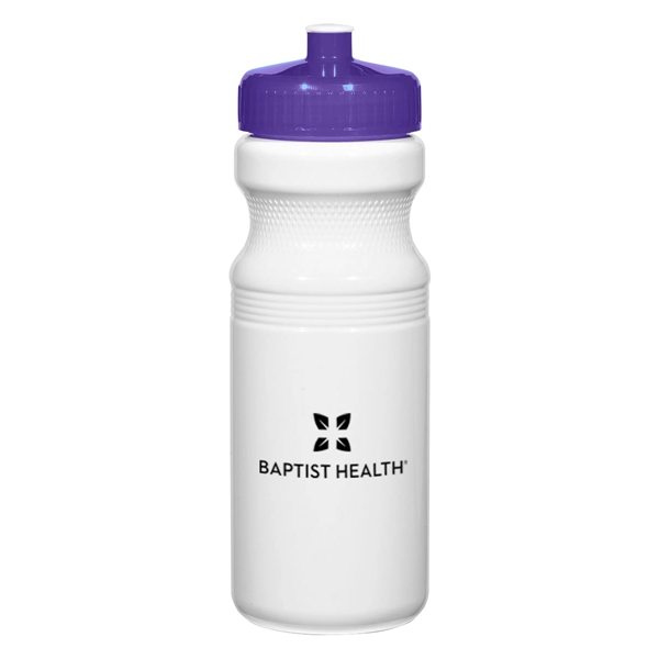 24 Oz. Poly-Clear Fitness Bottle. White and Translucent: Made With PET... from ASI 61125 Hit Promotional Products / Hit®