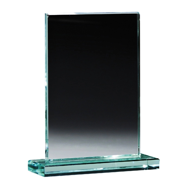 Medium award made of glass, measuring 6" x 7 3/8", and... from ASI 61125 Hit Promotional Products / Hit®