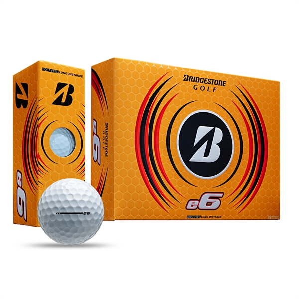 Bridgestone e6 golf balls; Boxcontains 12 white balls and includes a... from ASI 38120 Ball Pro / Diversified Quality Kitchenware