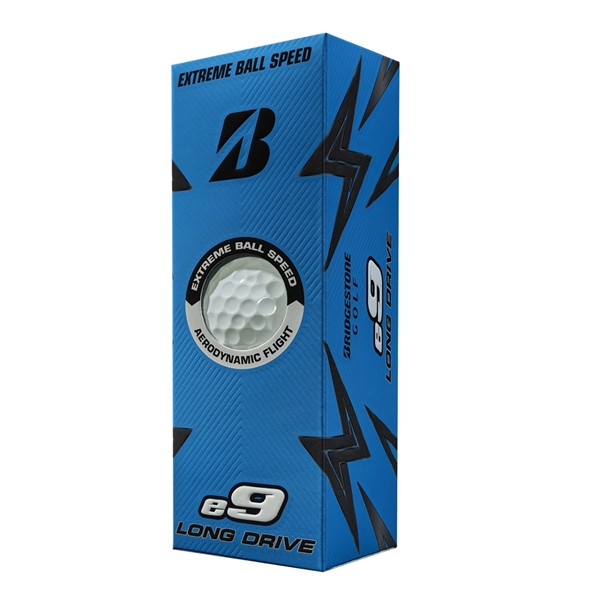 Bridgestone e9 Long Drive golf balls; Box contains 12 white balls... from ASI 38120 Ball Pro / Diversified Quality Kitchenware