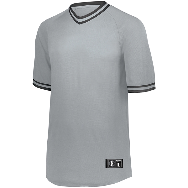 Retro V-Neck Baseball Jersey. Dry-Excel. 100% polyester wicking mesh.... from ASI 37461 Augusta Sportswear / Holloway Sportswear