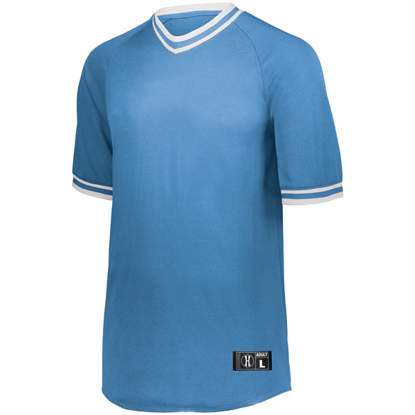 Retro V-Neck Baseball Jersey. Dry-Excel. 100% polyester wicking mesh.... from ASI 37461 Augusta Sportswear / Holloway Sportswear