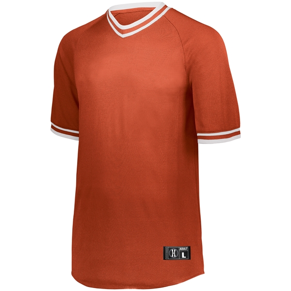 Retro V-Neck Baseball Jersey. Dry-Excel. 100% polyester wicking mesh.... from ASI 37461 Augusta Sportswear / Holloway Sportswear