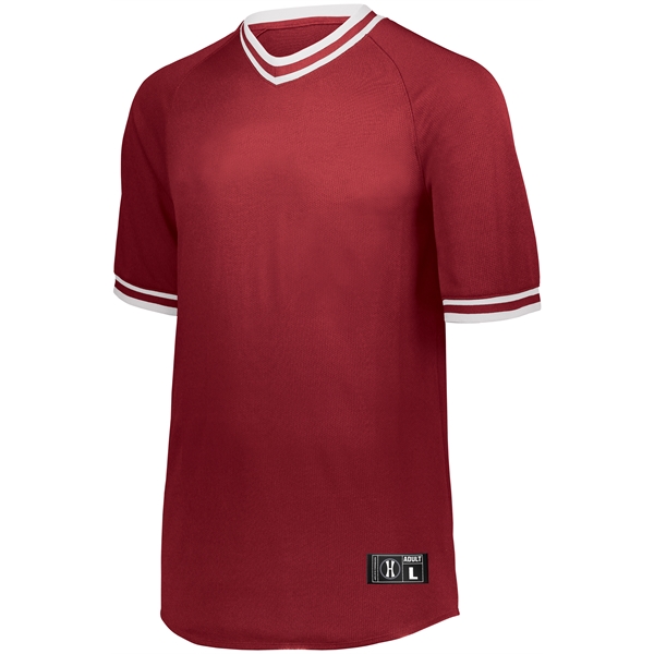 Retro V-Neck Baseball Jersey. Dry-Excel. 100% polyester wicking mesh.... from ASI 37461 Augusta Sportswear / Holloway Sportswear