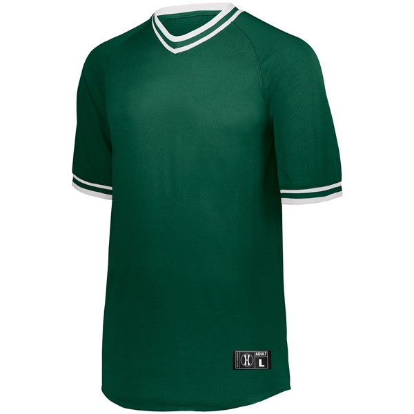 Retro V-Neck Baseball Jersey. Dry-Excel. 100% polyester wicking mesh.... from ASI 37461 Augusta Sportswear / Holloway Sportswear