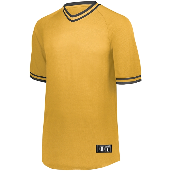 Retro V-Neck Baseball Jersey. Dry-Excel. 100% polyester wicking mesh.... from ASI 37461 Augusta Sportswear / Holloway Sportswear