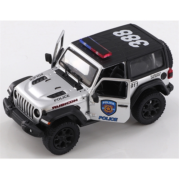 Police Die cast metal Jeep... from ASI 85620 H M Schmidt Co Inc / Traveling Billboard