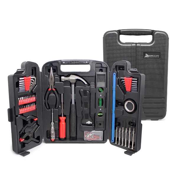 95-Piece mechanics tool set. Includes sockets, wrenches, pliers, clamps, level, hammer,... from ASI 30112 ACE Products / Ace Line