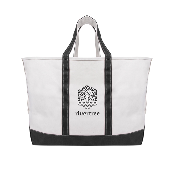 Boat tote bag made of cotton canvas with an open main... from ASI 61125 Hit Promotional Products / Hit®