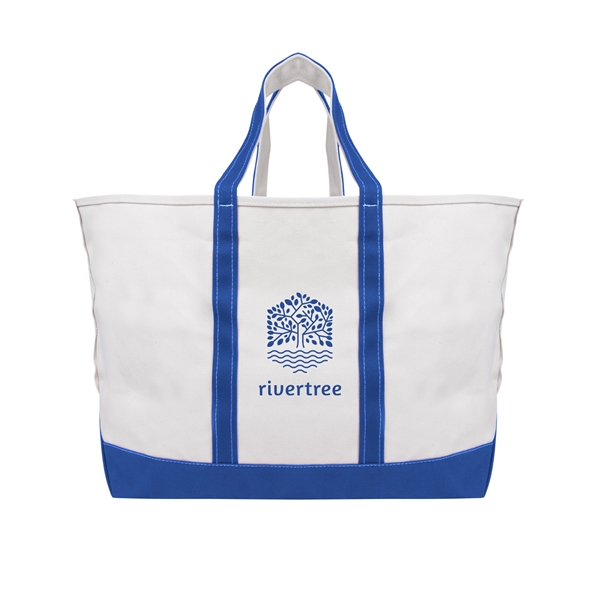 Boat tote bag made of cotton canvas with an open main... from ASI 61125 Hit Promotional Products / Hit®