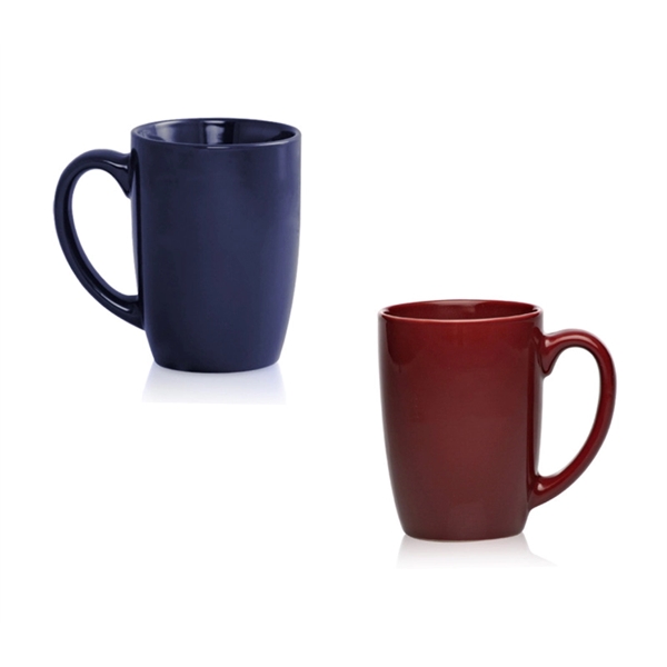 Glossy mocha ceramic mug with 16 oz. capacity with 1 color... from ASI 37218 Athena Promo (tm)